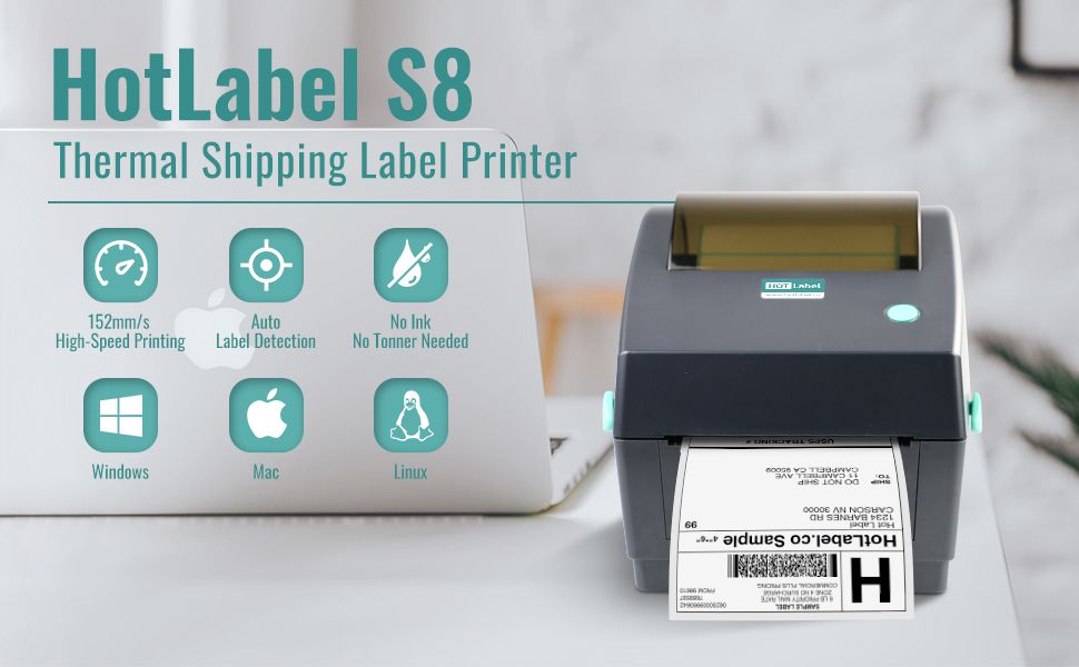 Hotlabel S8 thermal label printer – US.HotLabel